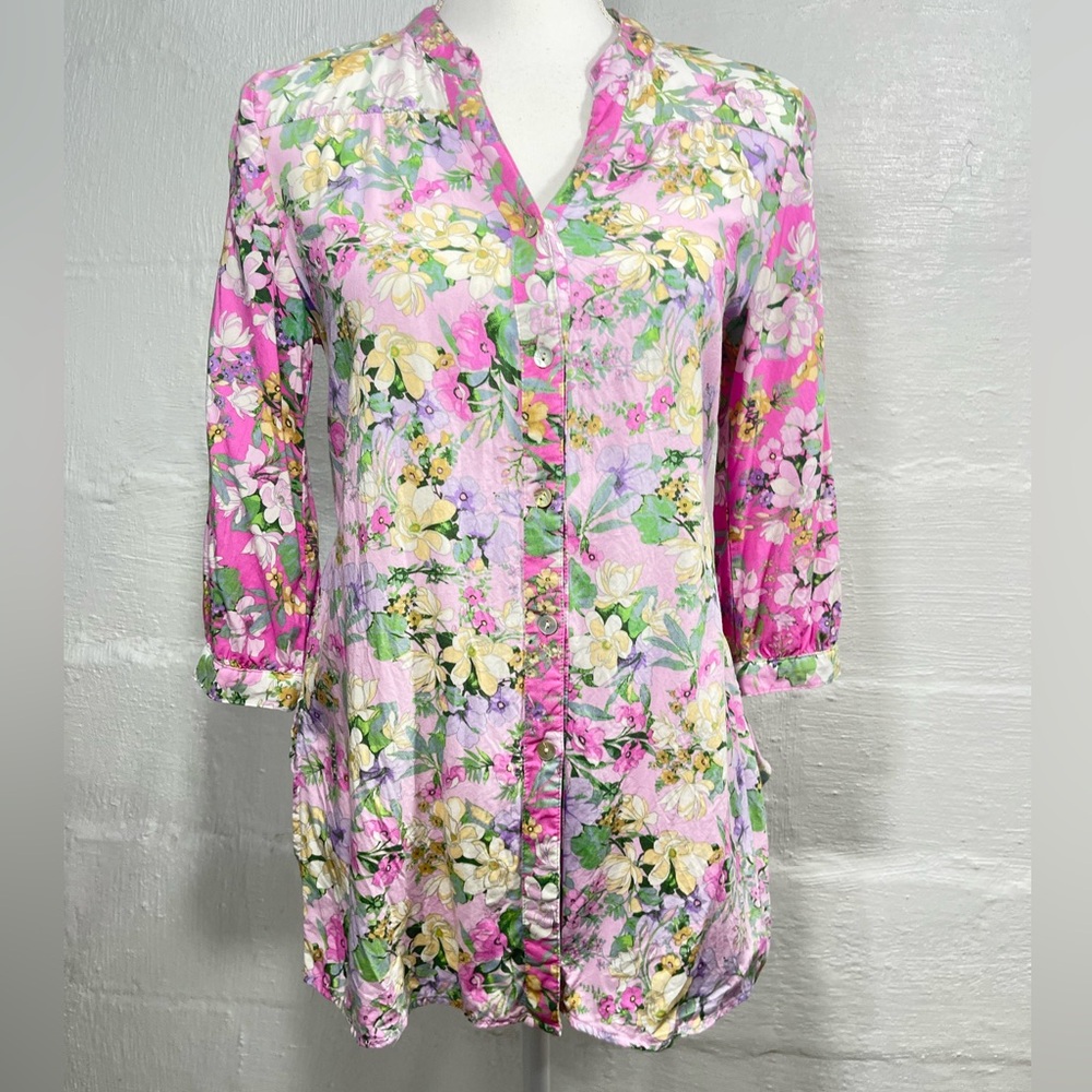 FIGUEROA & FLOWER FLORAL BUTTON SHIRT